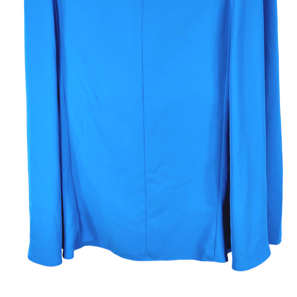 LRL Ralph Lauren Midi Sheath Dress sz 18 Women Blue Belted Keyhole Neck NEW READ - Picture 6 of 13